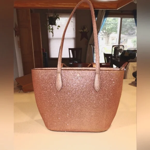 Kate Spade Glitter Tote Bag - Pink - Picture 1 of 16